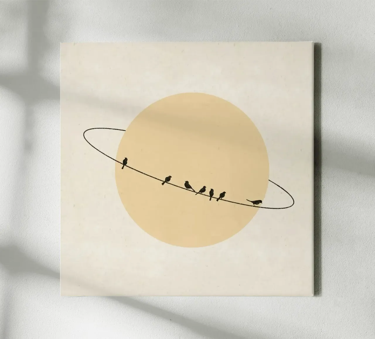 The birds circle canvas met Baklijst van mip of map