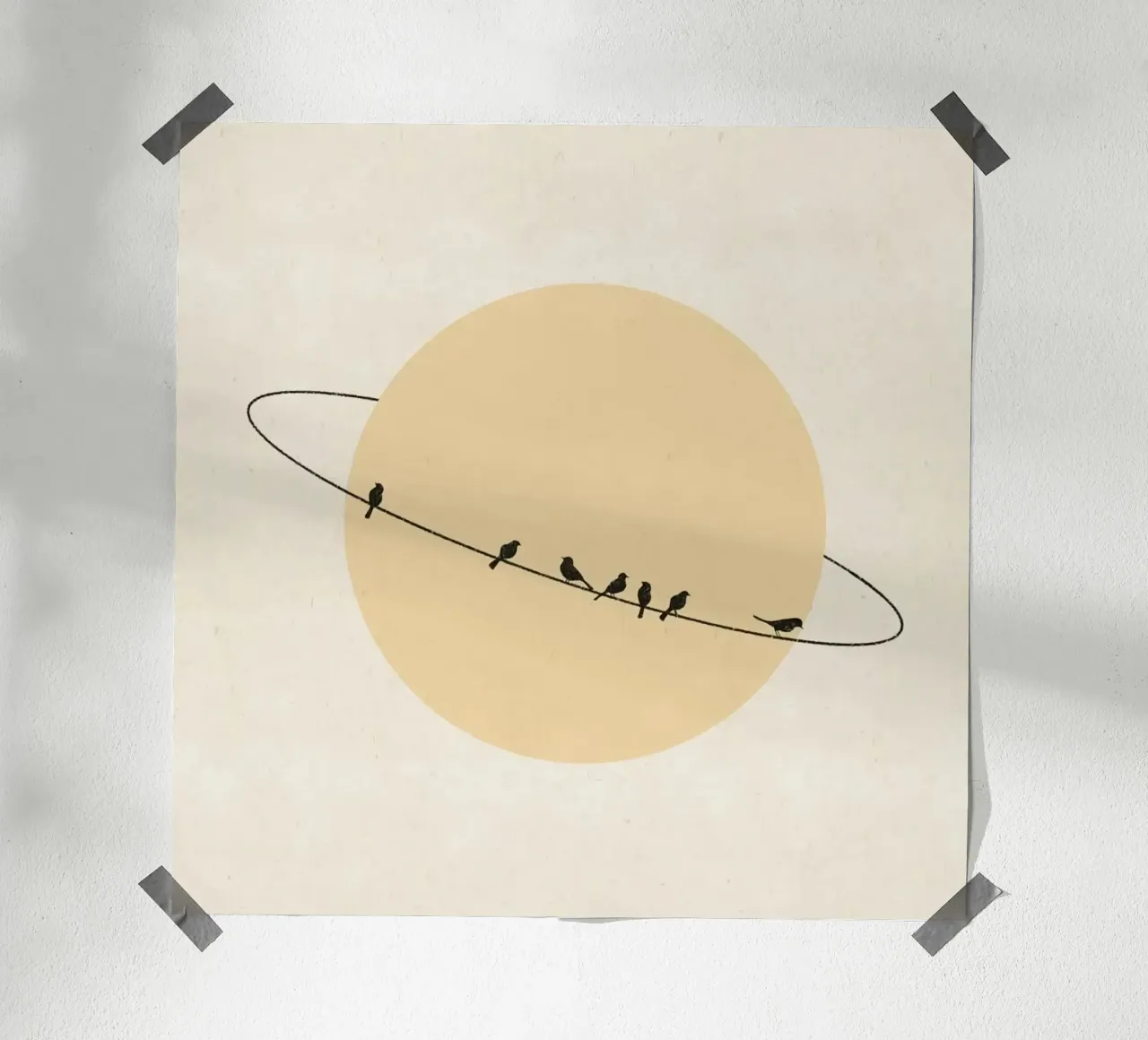 The birds circle poster da mip of map