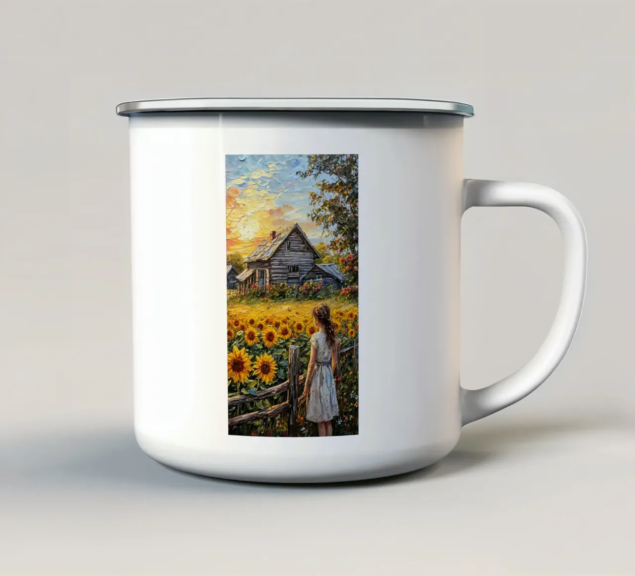 Sunflower Garden tazza in smalto da mip of map