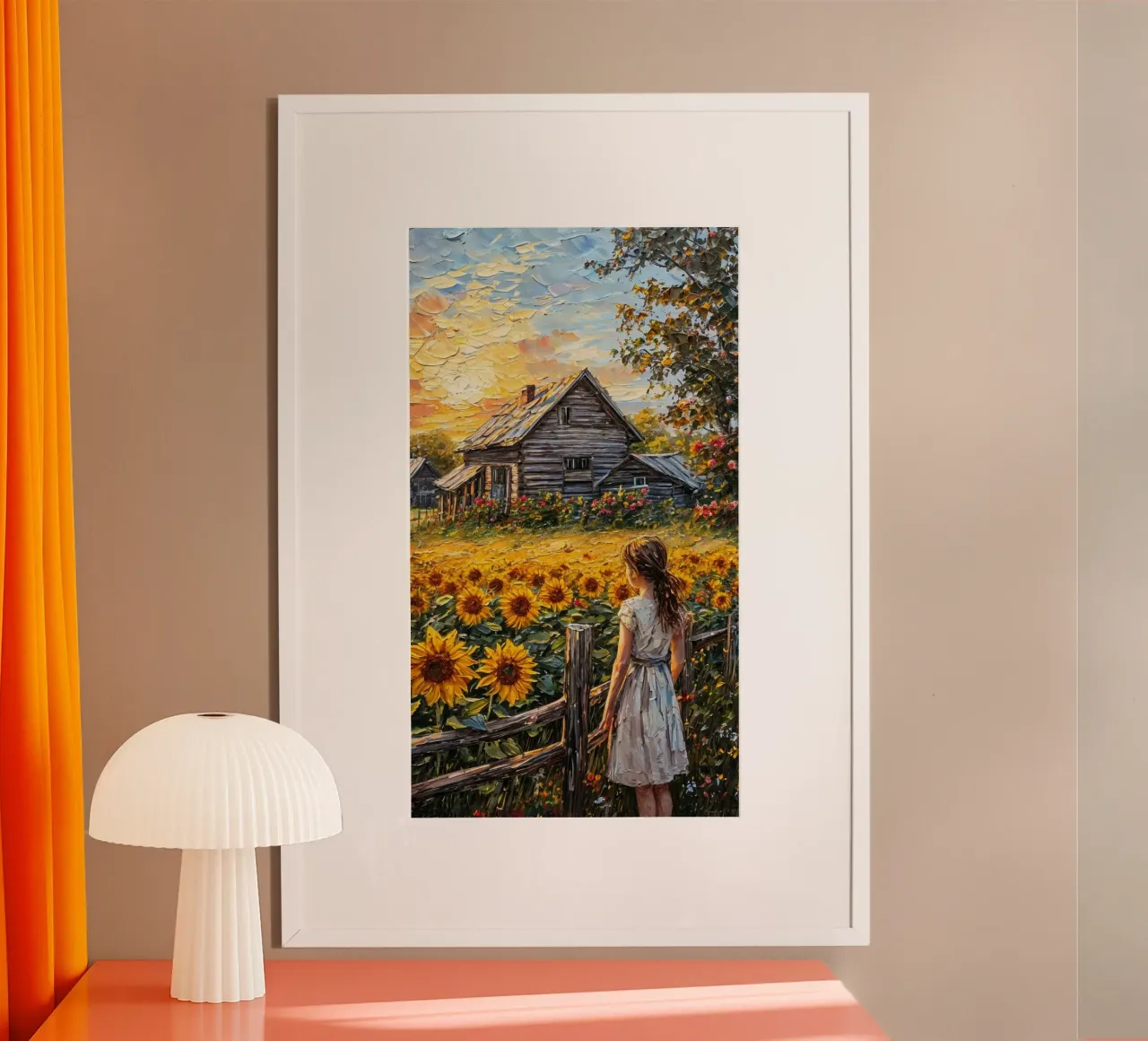 Sunflower Garden poster da mip of map