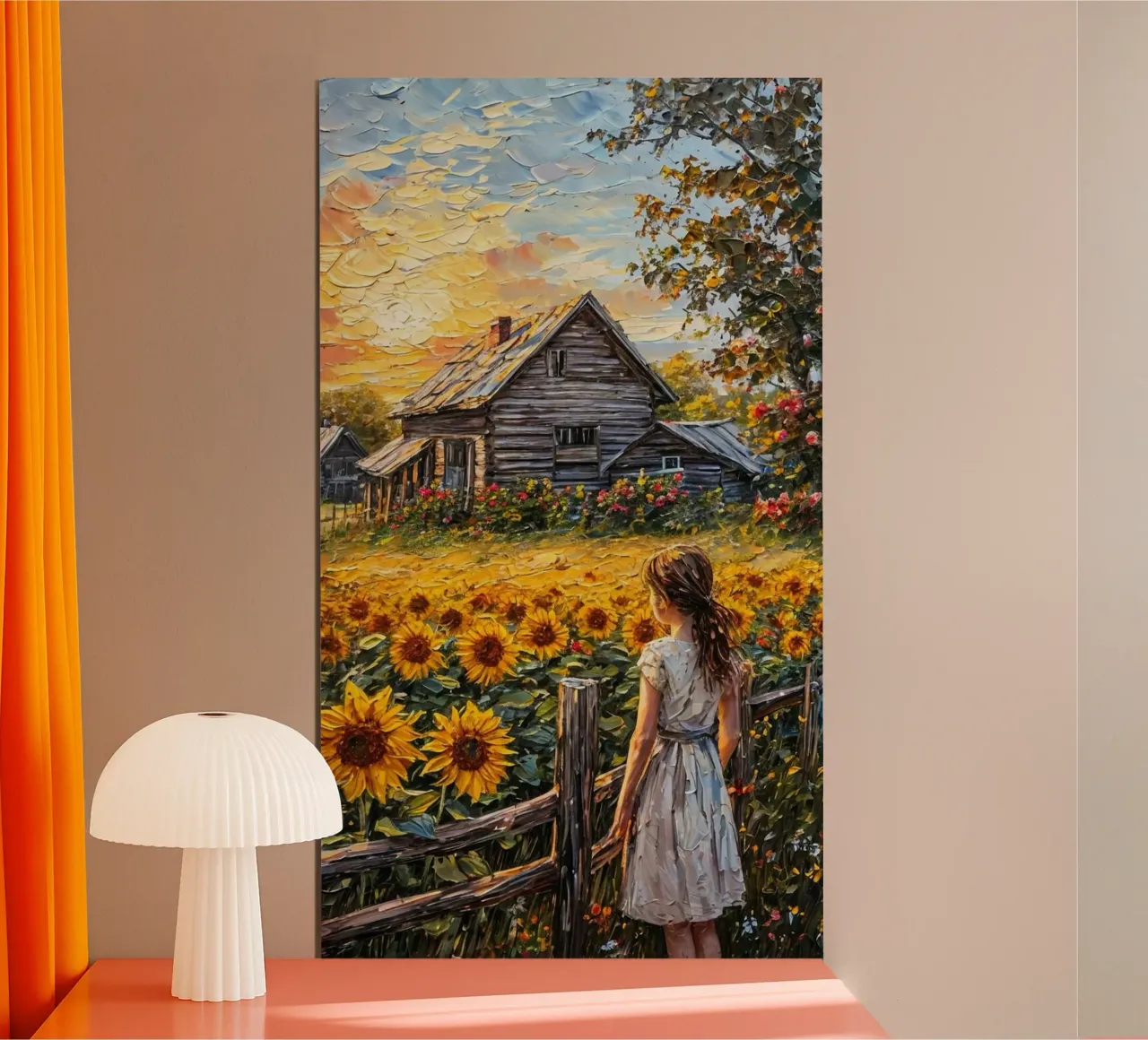 Sunflower Garden poster da mip of map