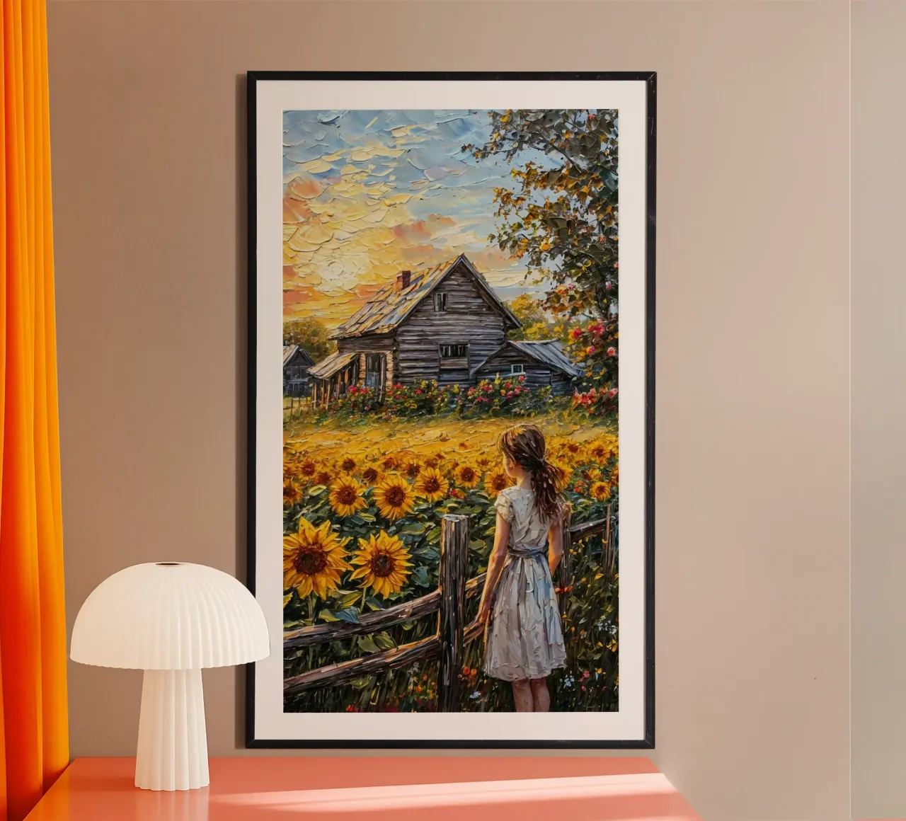 Sunflower Garden poster da mip of map