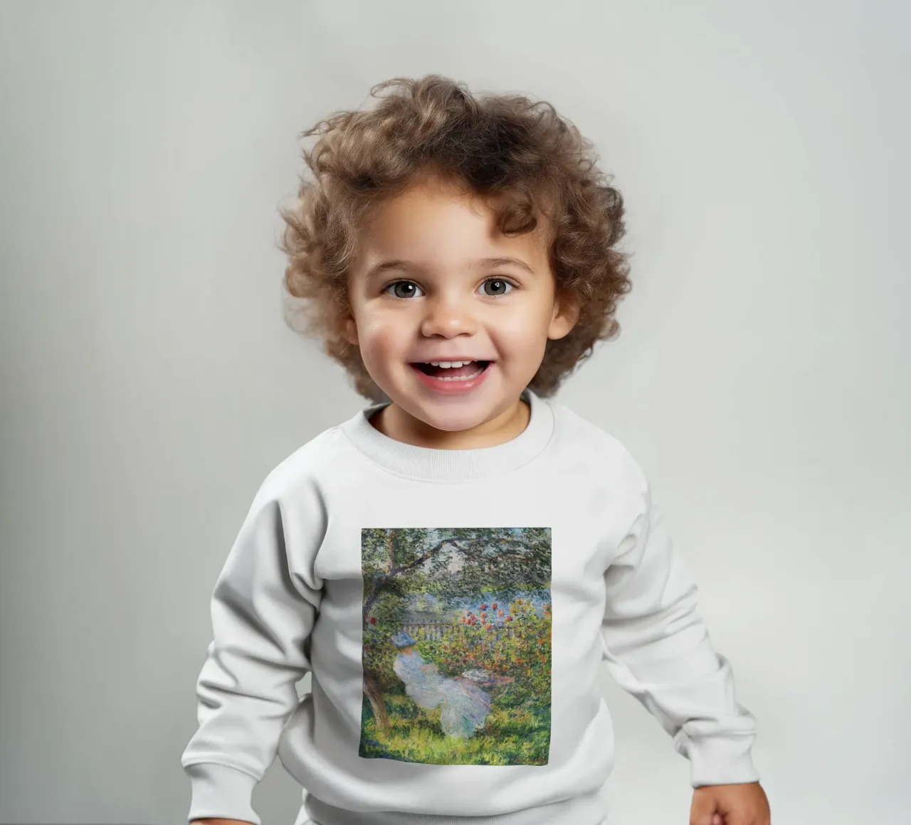 Claude Monet - Alice Hoschedé in giardino felpa neonato da Venus Art