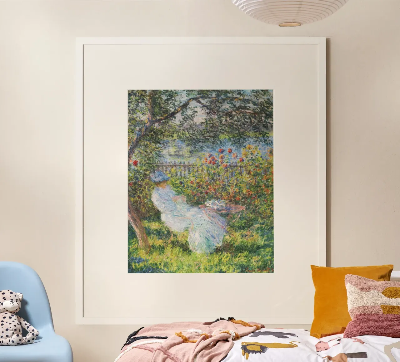 Claude Monet - Alice Hoschedé in giardino poster da Venus Art
