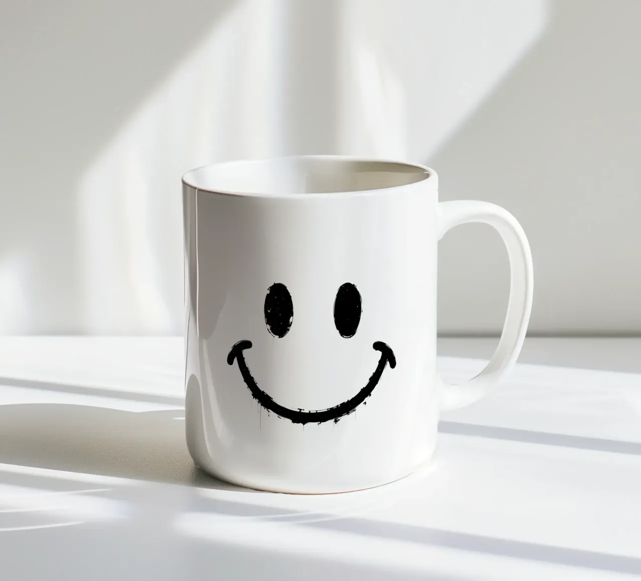 Emoji_StyleB_black4 tazza in ceramica da AI-Portraits by LK
