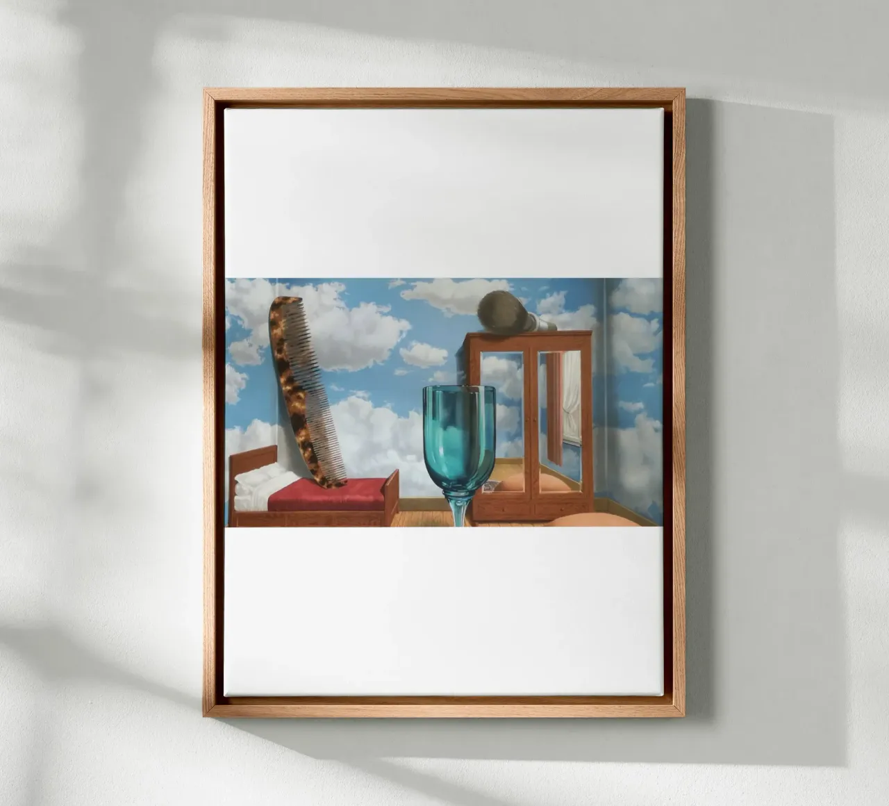 Rene Magritte e and The Birth of Surrealism canvas with Floater frame by Corene Morar