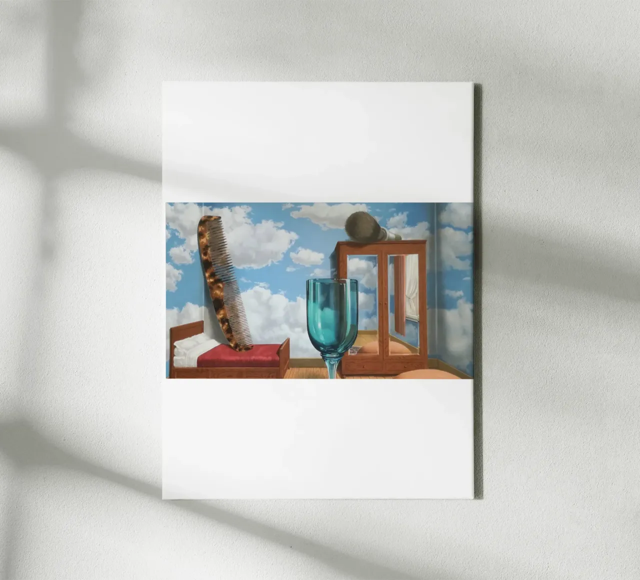 Rene Magritte e and The Birth of Surrealism canvas with Floater frame by Corene Morar
