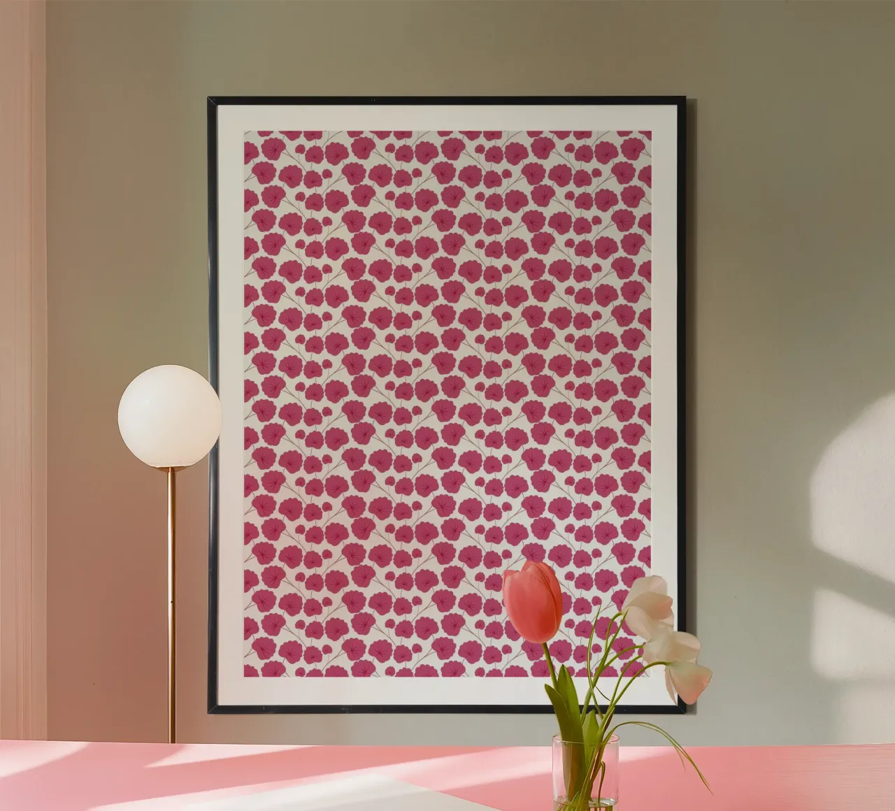 Cherry Blossom Pattern #1 poster da kathrinmay