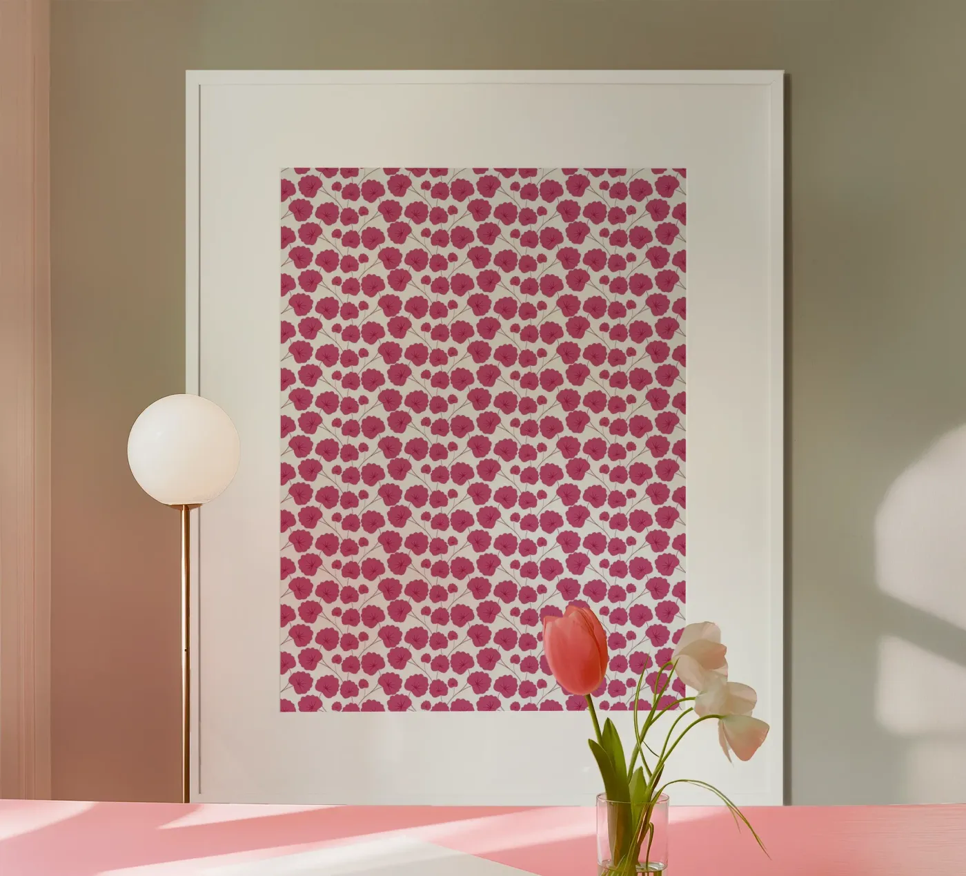 Cherry Blossom Pattern #1 poster de kathrinmay