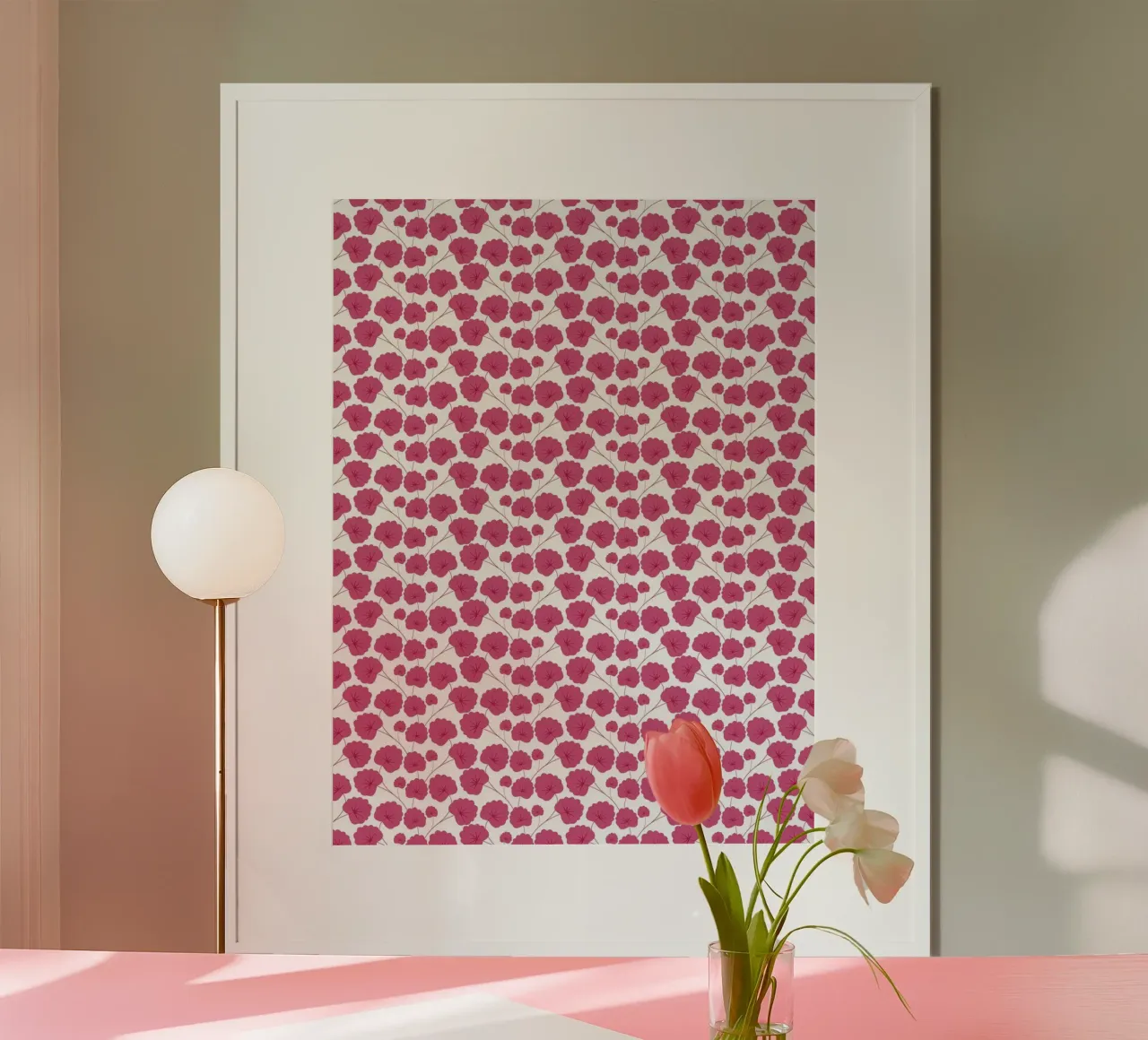 Cherry Blossom Pattern #1 poster da kathrinmay