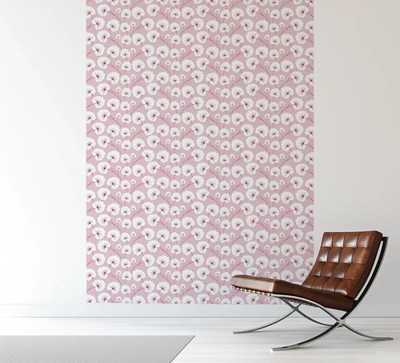 Cherry Blossom Pattern #2 fotobehang van kathrinmay