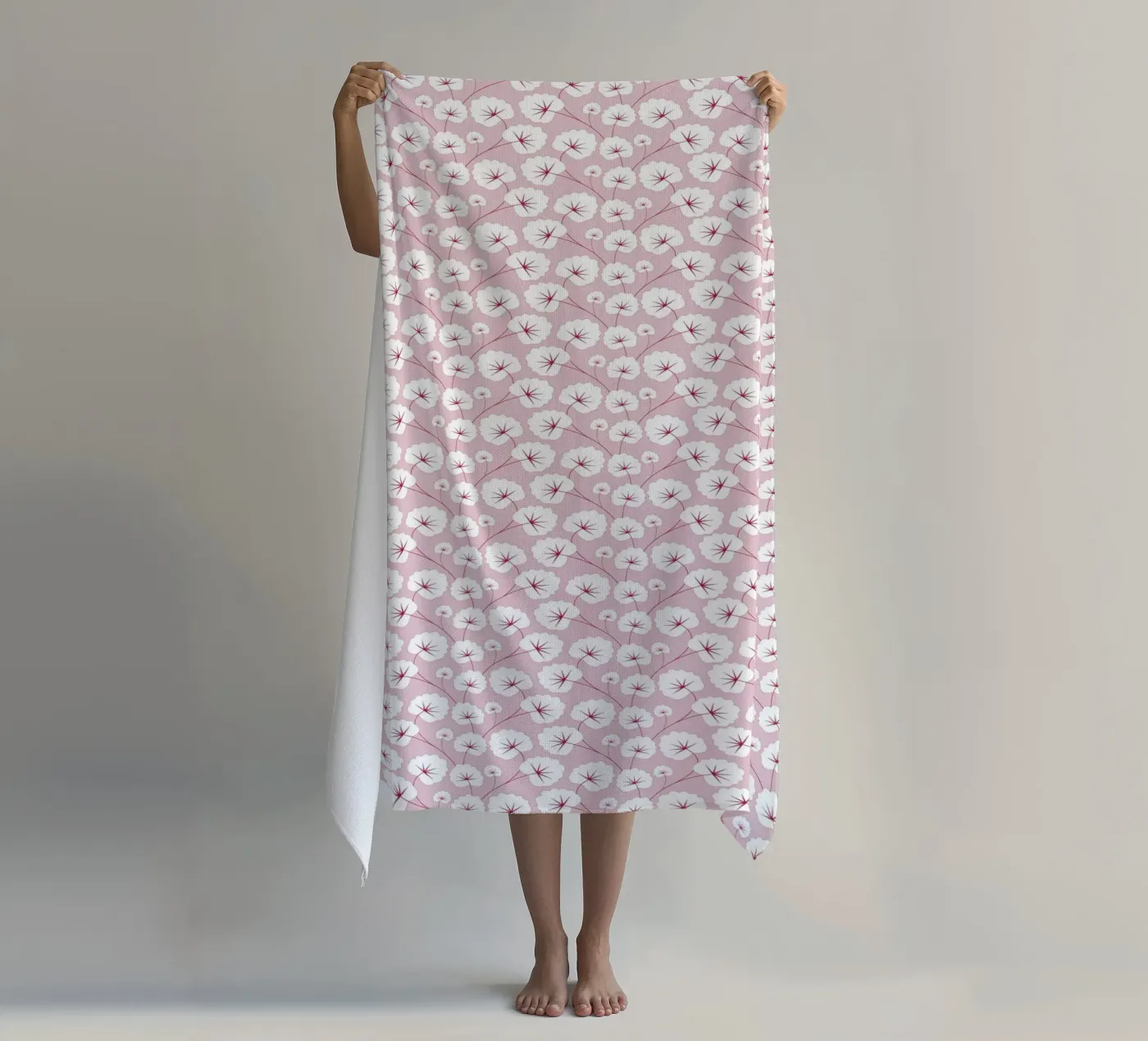 Cherry Blossom Pattern #2 serviette de plage de kathrinmay