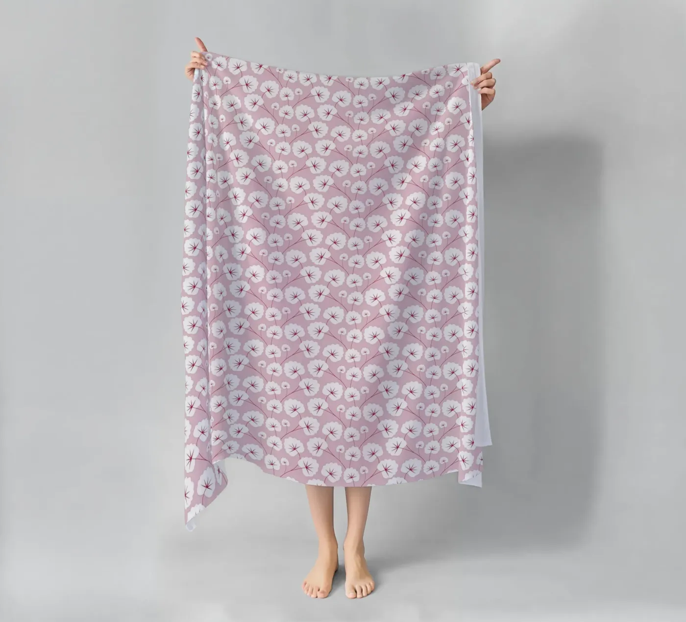Cherry Blossom Pattern #2 serviette de plage de kathrinmay