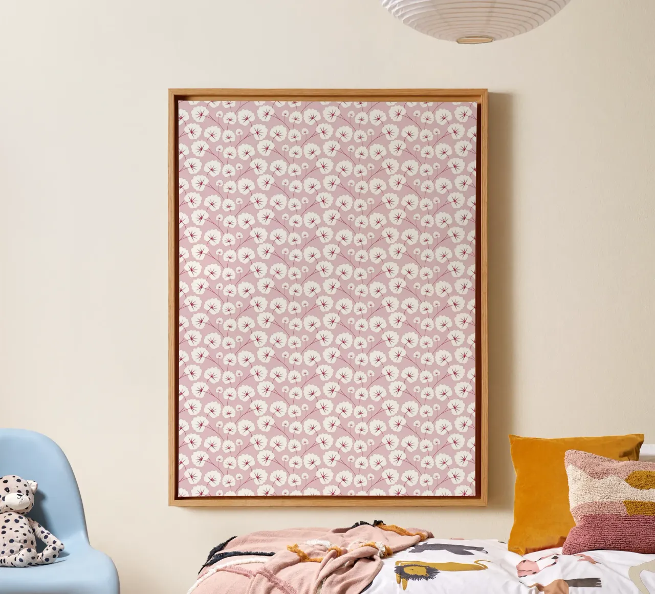 Cherry Blossom Pattern #2 tela con Cornice a cassetta da kathrinmay