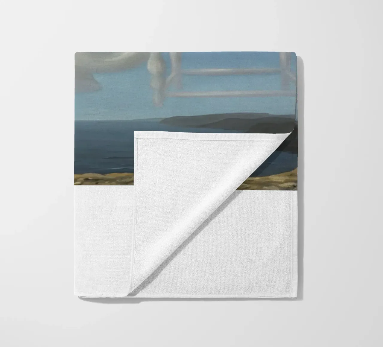 Le Temps Menaçant (Tempo minaccioso) di René Magritte telo mare da Corene Morar