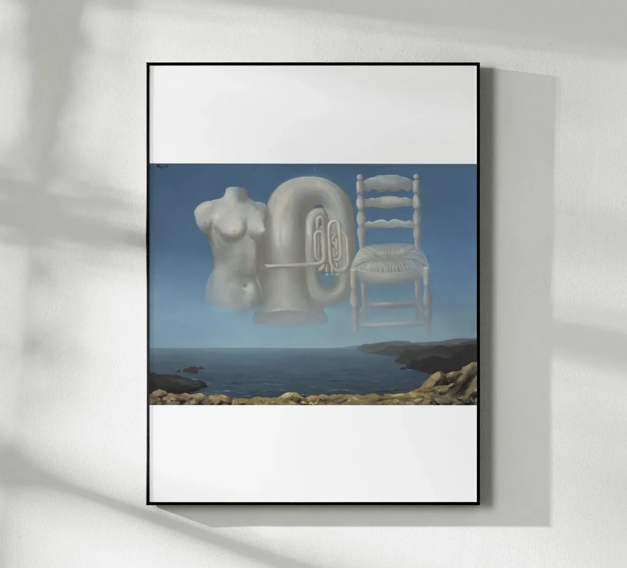Le Temps Menaçant (Tempo minaccioso) di René Magritte plexiglass da Corene Morar