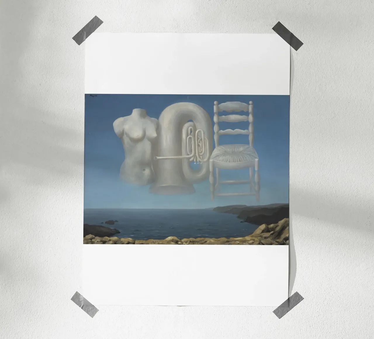 Le Temps Menaçant (Tempo minaccioso) di René Magritte poster da Corene Morar