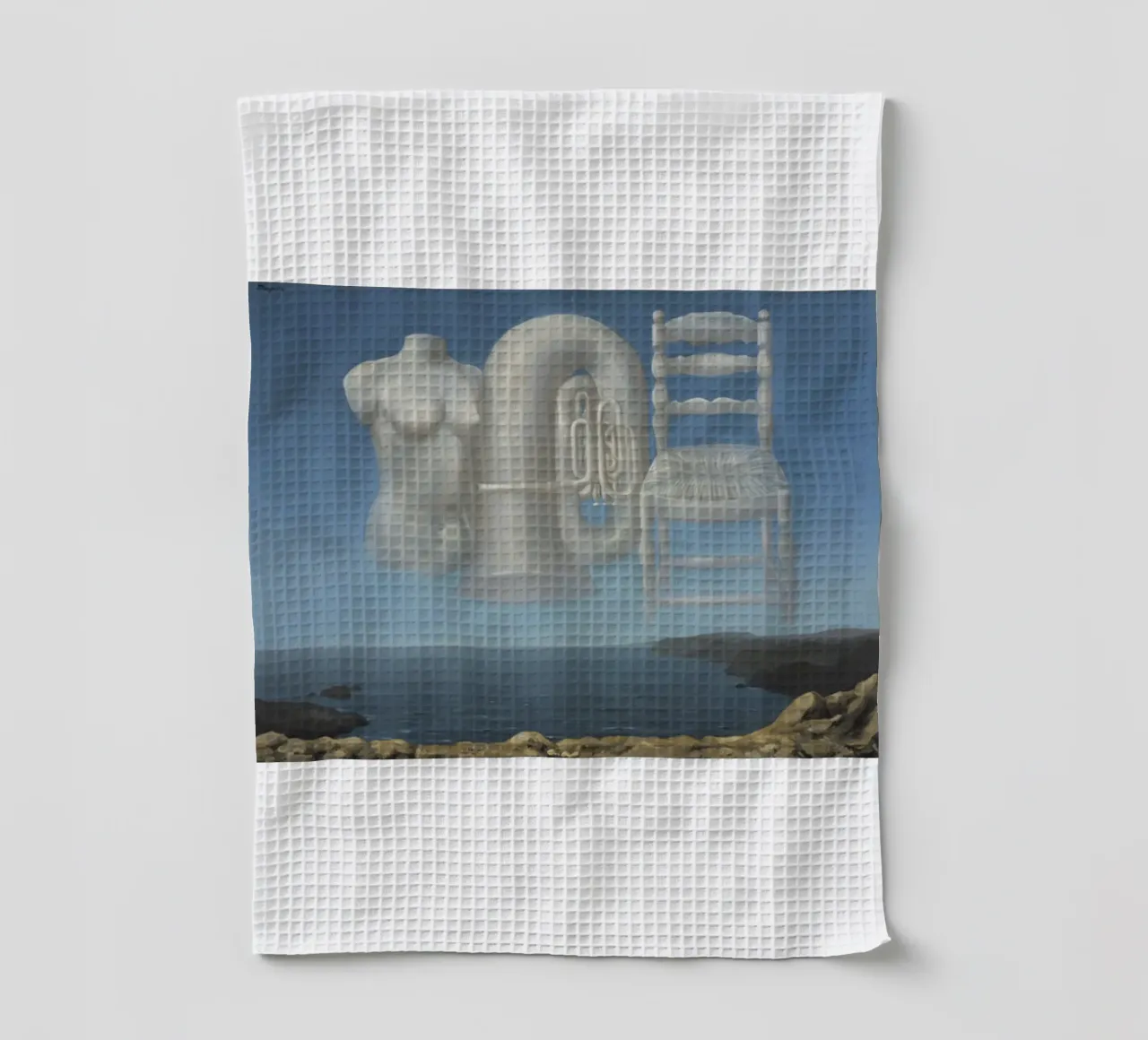 Le Temps Menaçant (Tempo minaccioso) di René Magritte canovaccio da cucina da Corene Morar