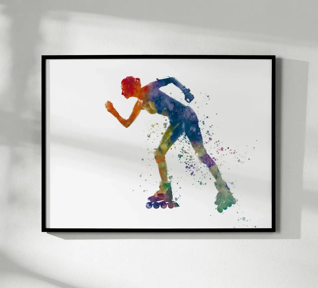 Pattinatore ad acquerello poster da ⚽ Sports Pulse