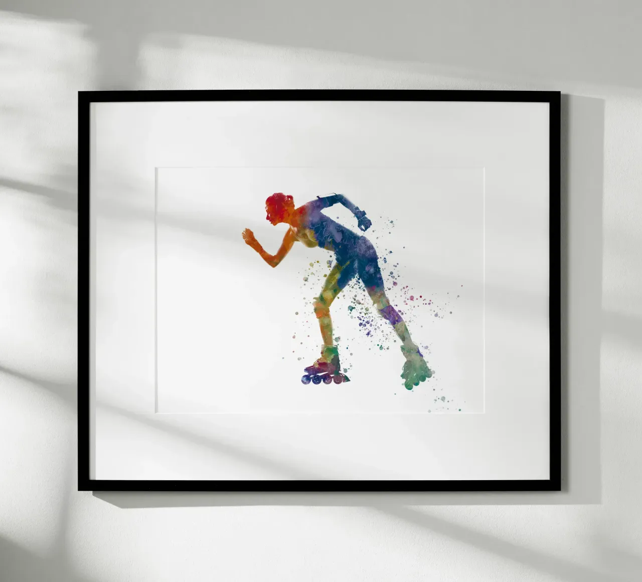 Pattinatore ad acquerello poster da ⚽ Sports Pulse