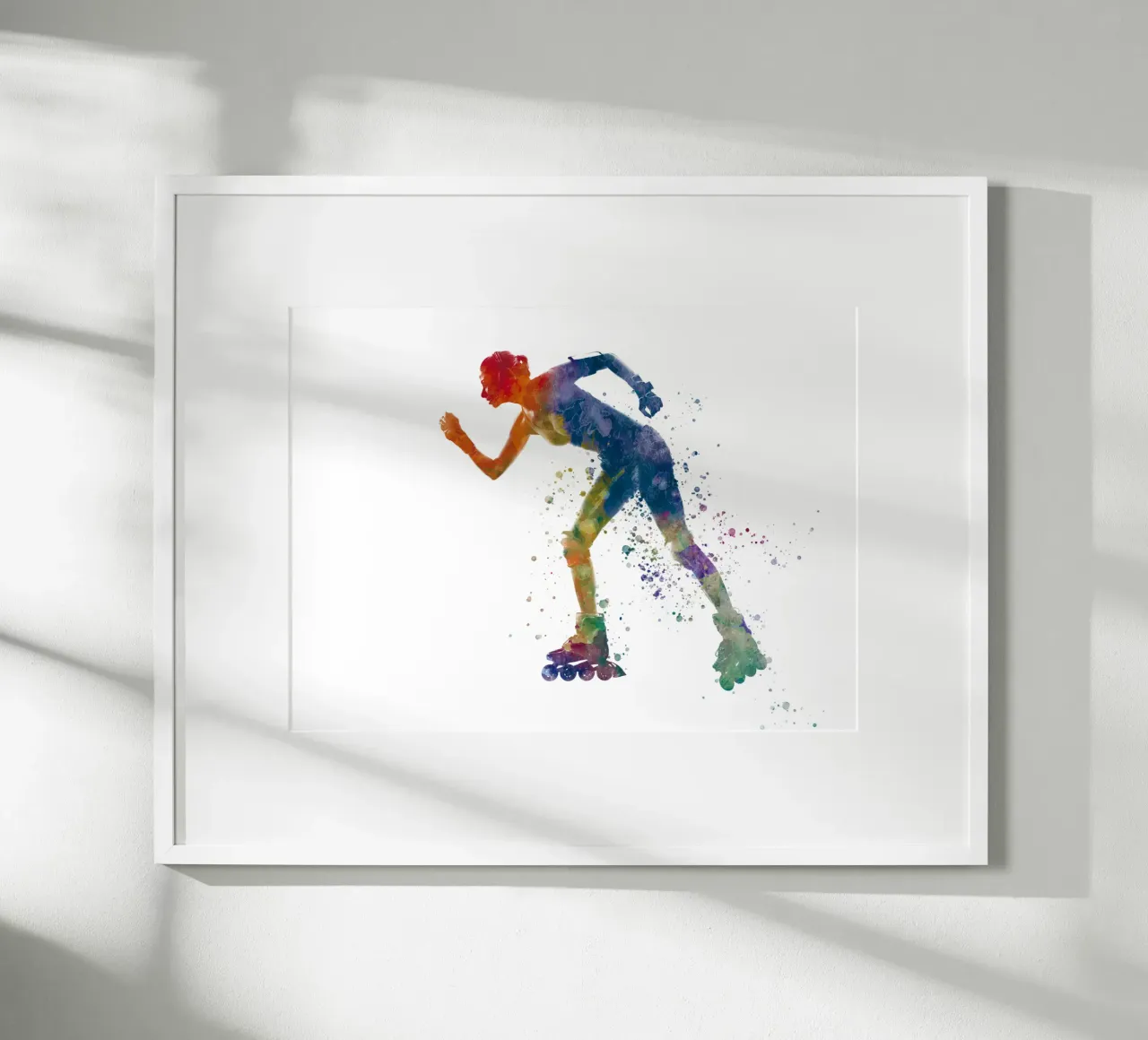 Pattinatore ad acquerello poster da ⚽ Sports Pulse