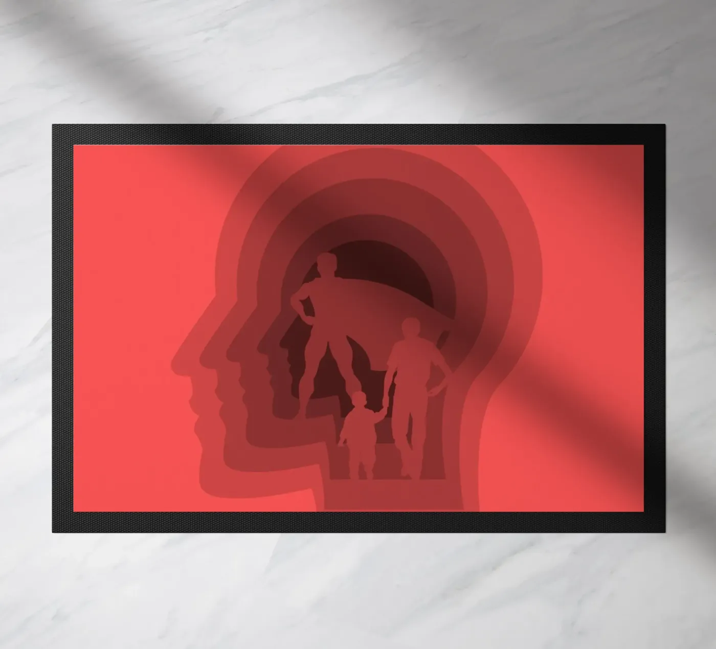 Super dad doormat by Little Dean