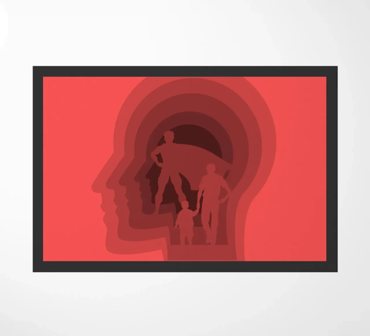 Super dad doormat by Little Dean