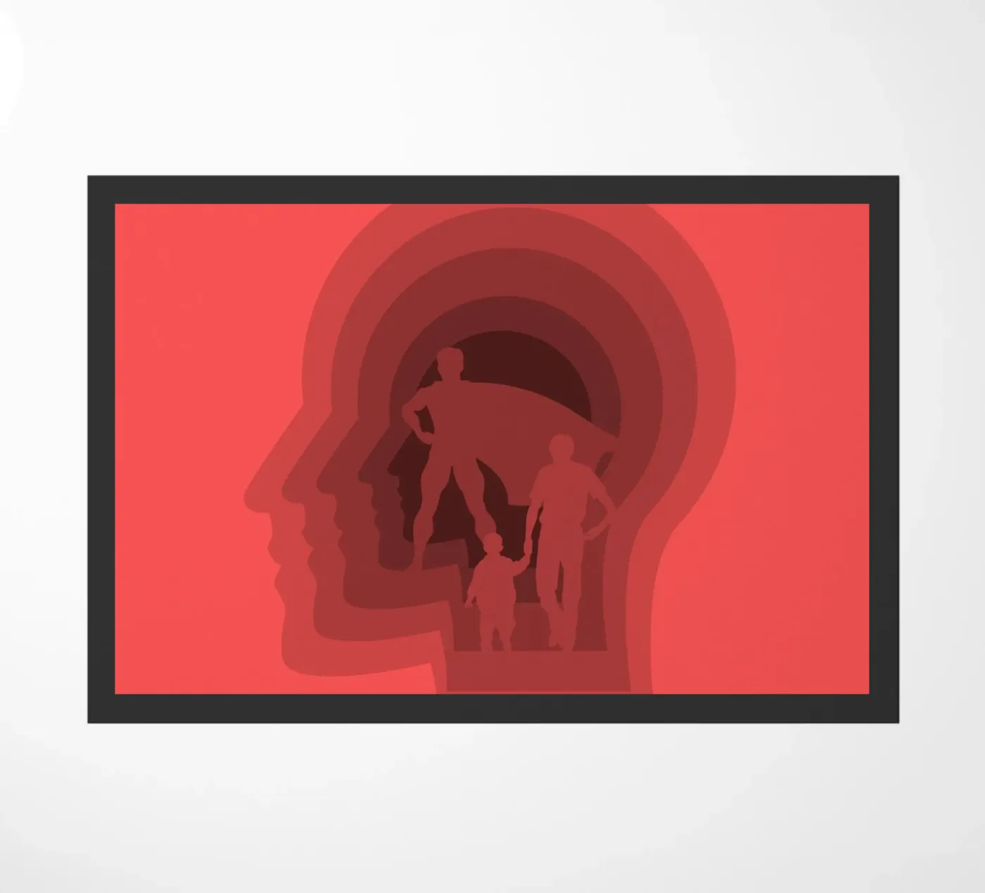 Super dad doormat by Little Dean