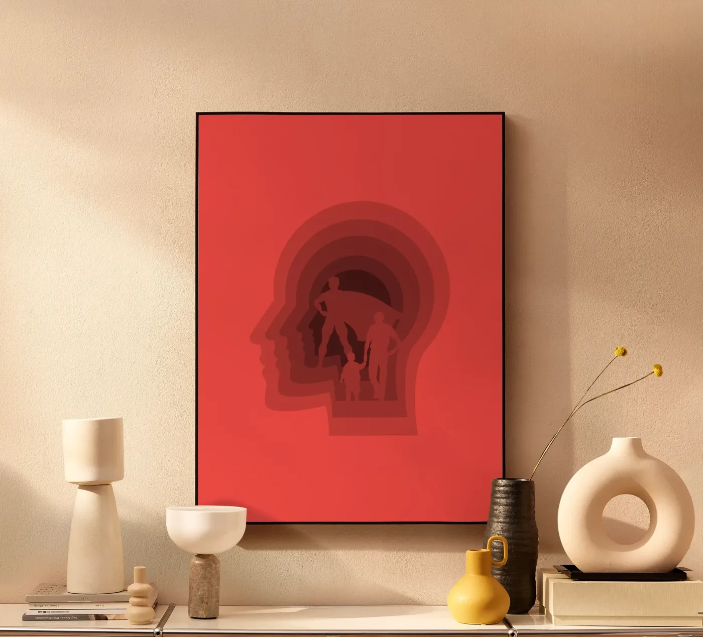 Super vader acryl van Little Dean