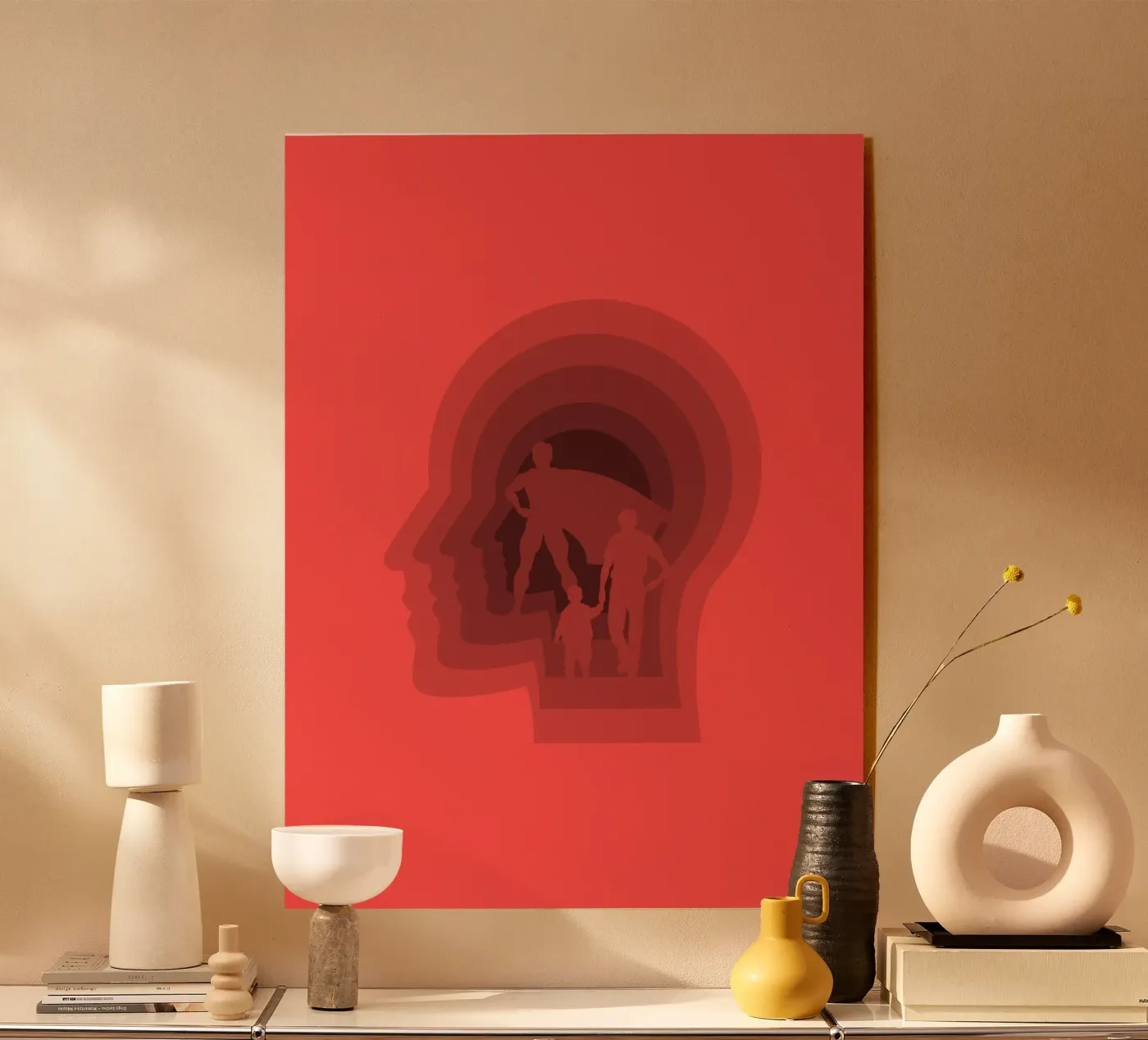 Super vader acryl van Little Dean