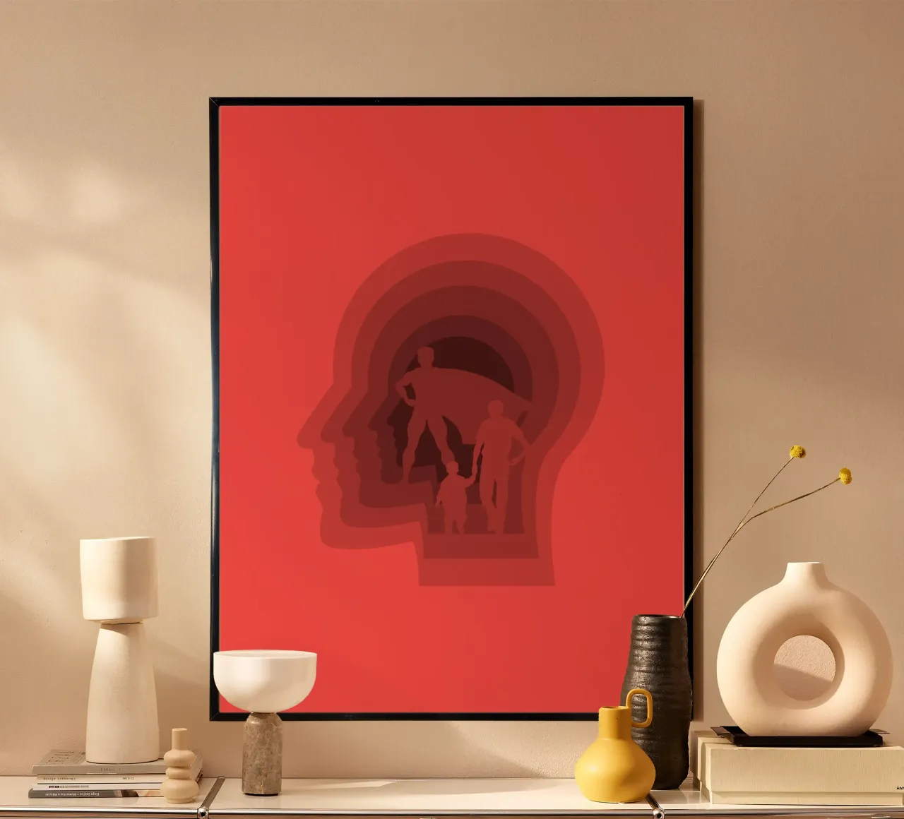 Super vader poster van Little Dean