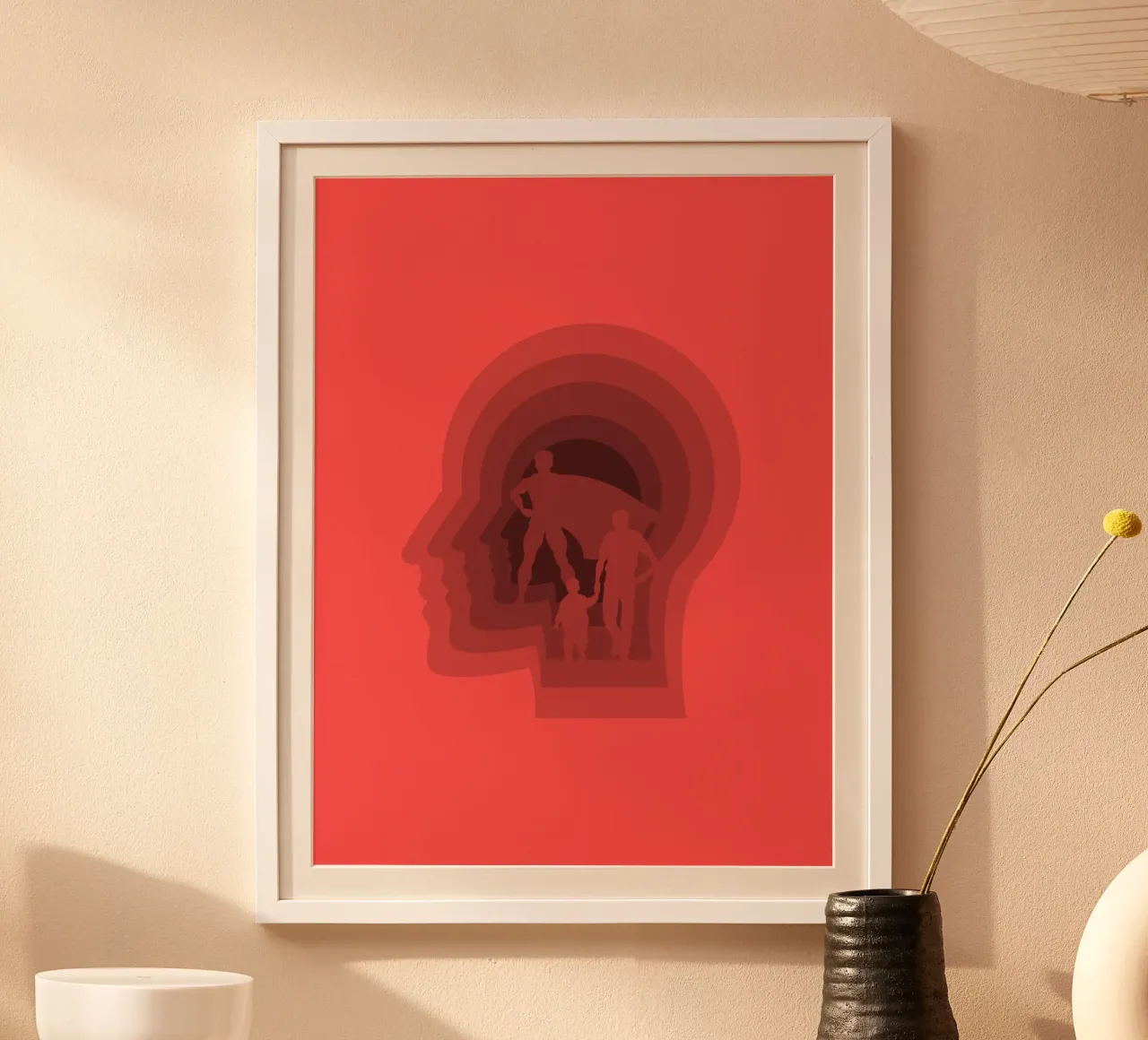 Super vader poster van Little Dean