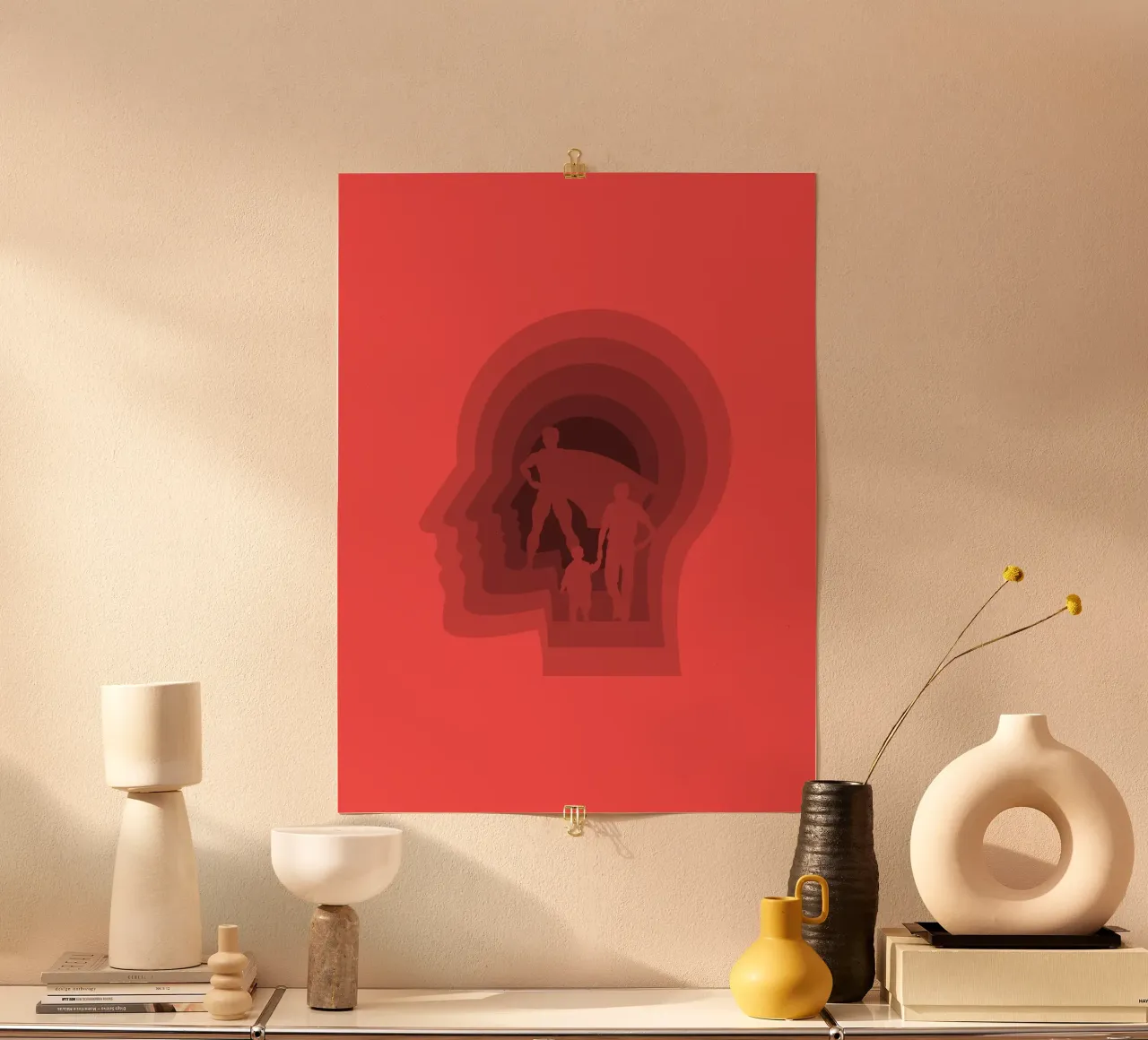 Super vader poster van Little Dean