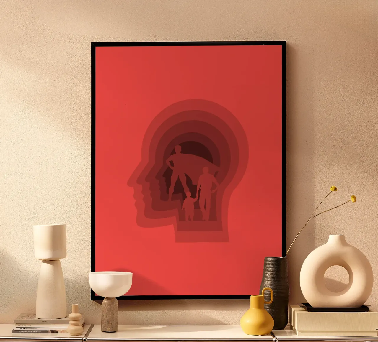 Super vader poster van Little Dean