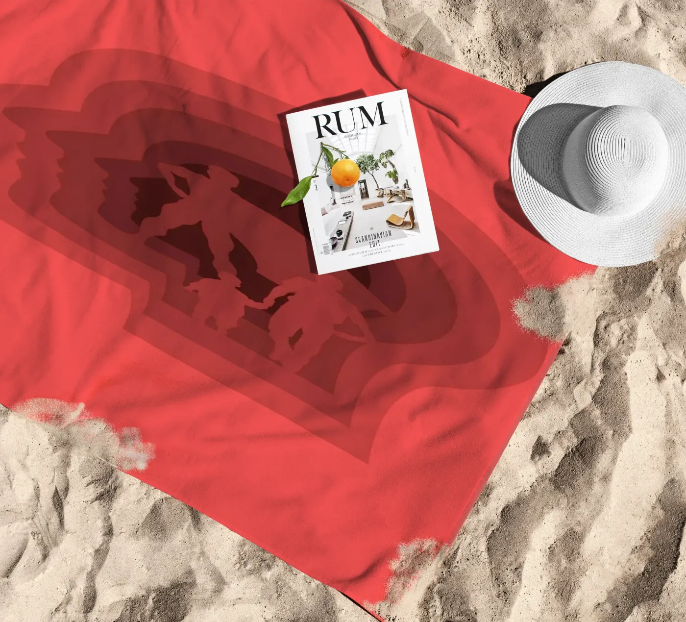 Super dad beach towel by Little Dean