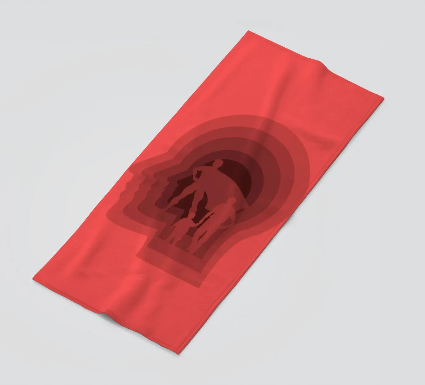 Super dad beach towel by Little Dean