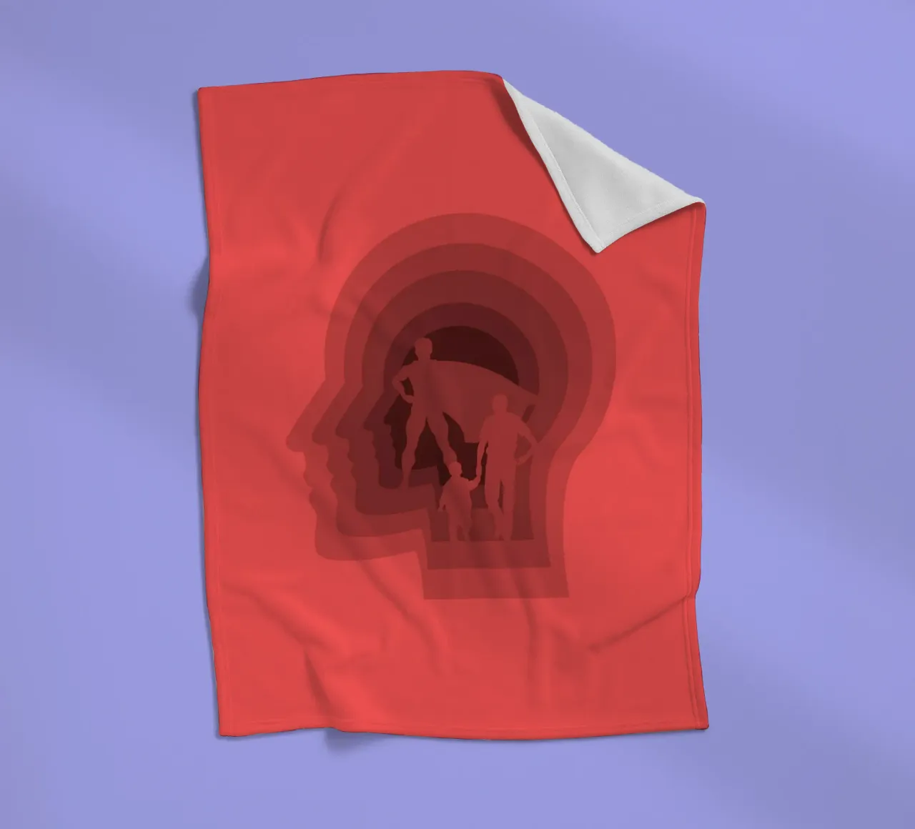 Super dad fleece blanket by Little Dean