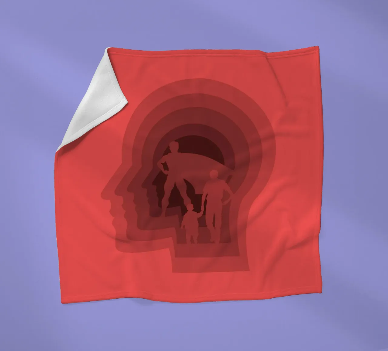 Super dad fleece blanket by Little Dean