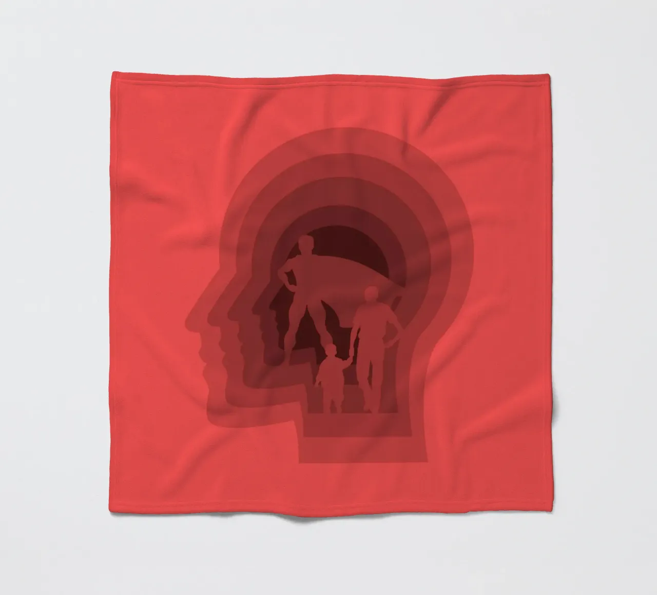 Super dad fleece blanket by Little Dean