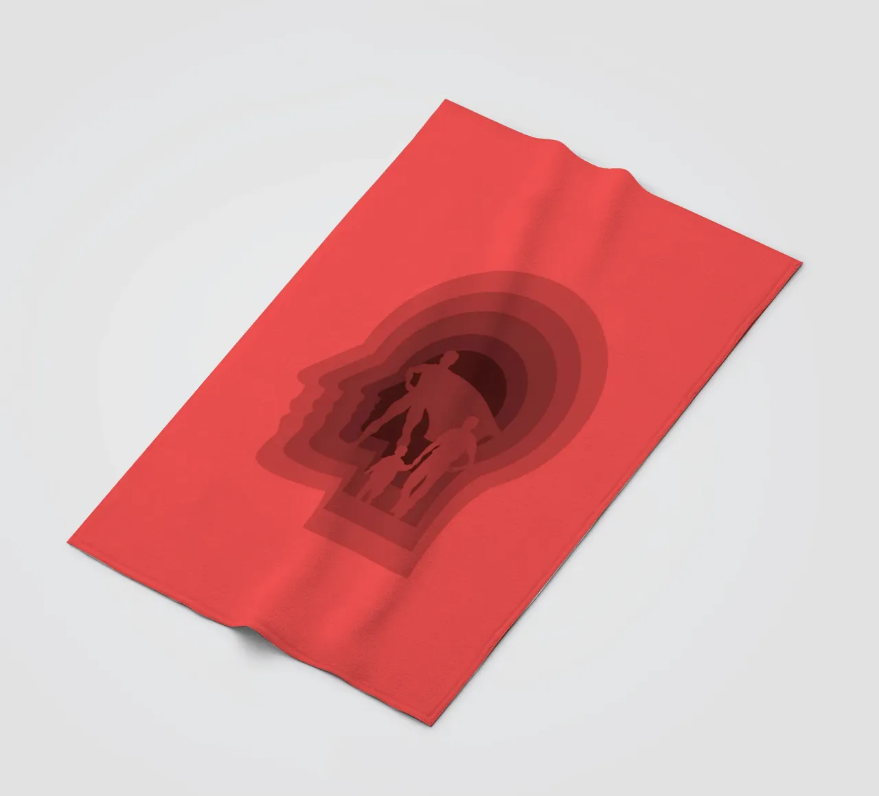 Super dad fleece blanket by Little Dean