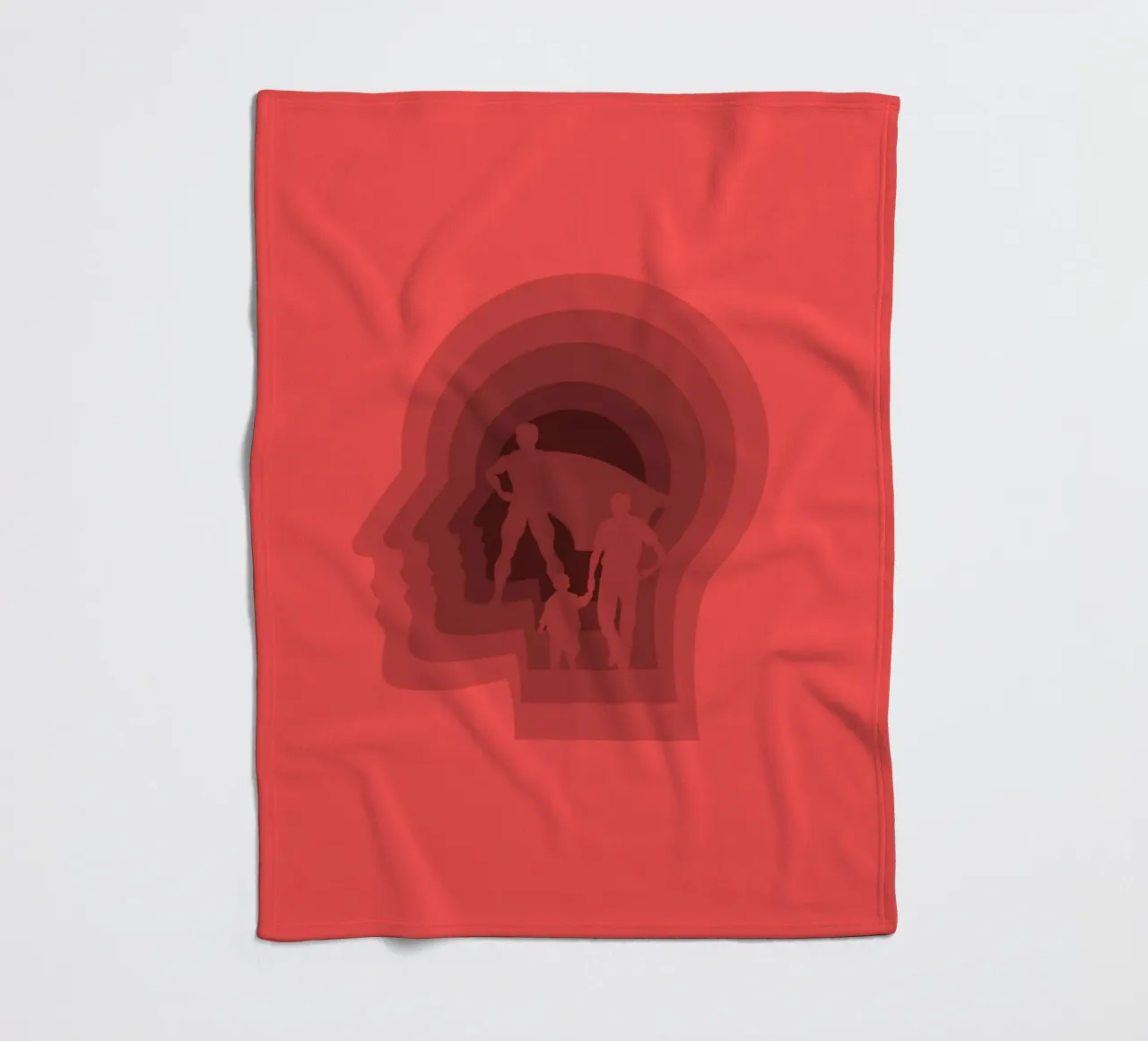 Super dad fleece blanket by Little Dean