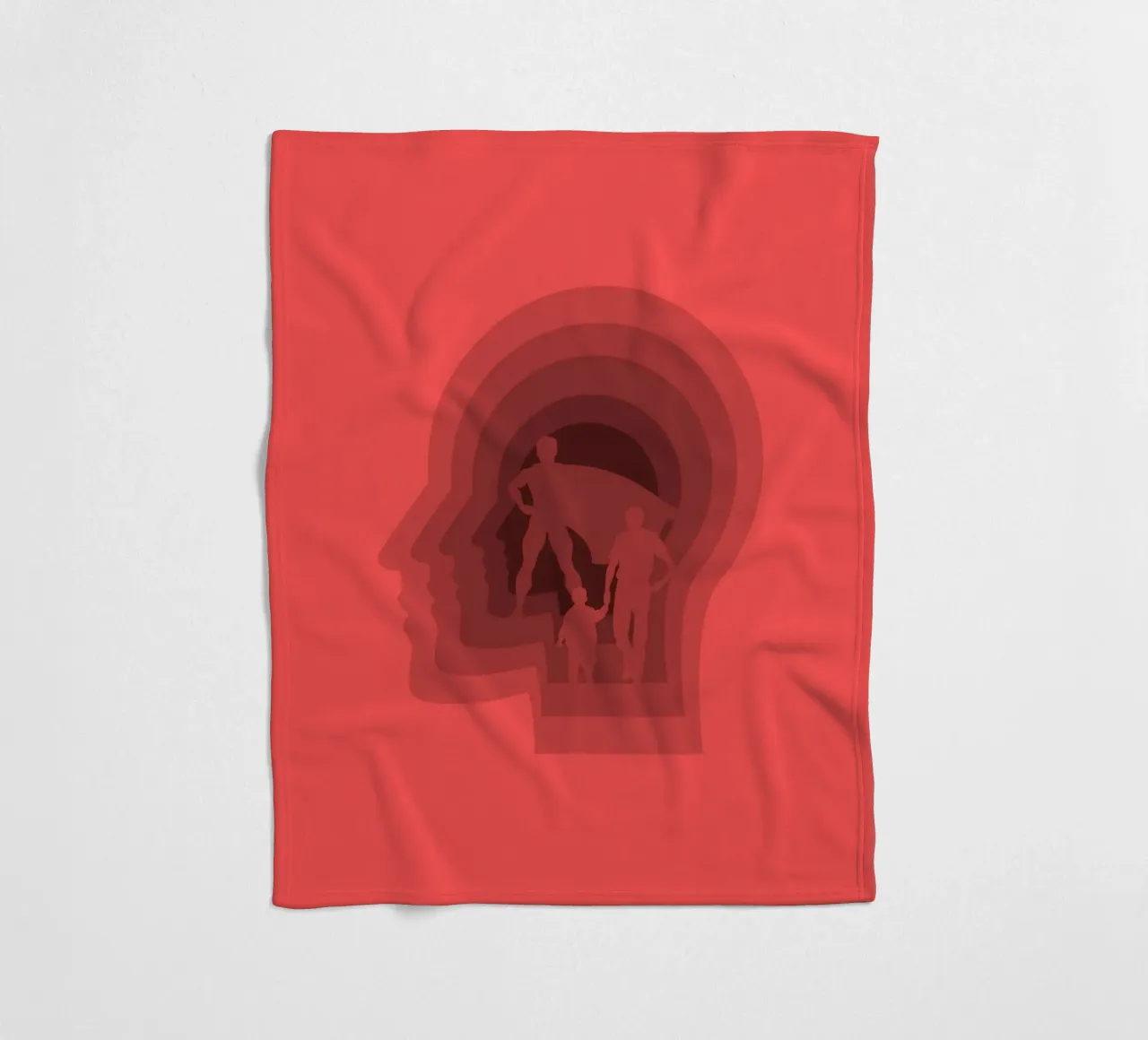 Super dad fleece blanket by Little Dean