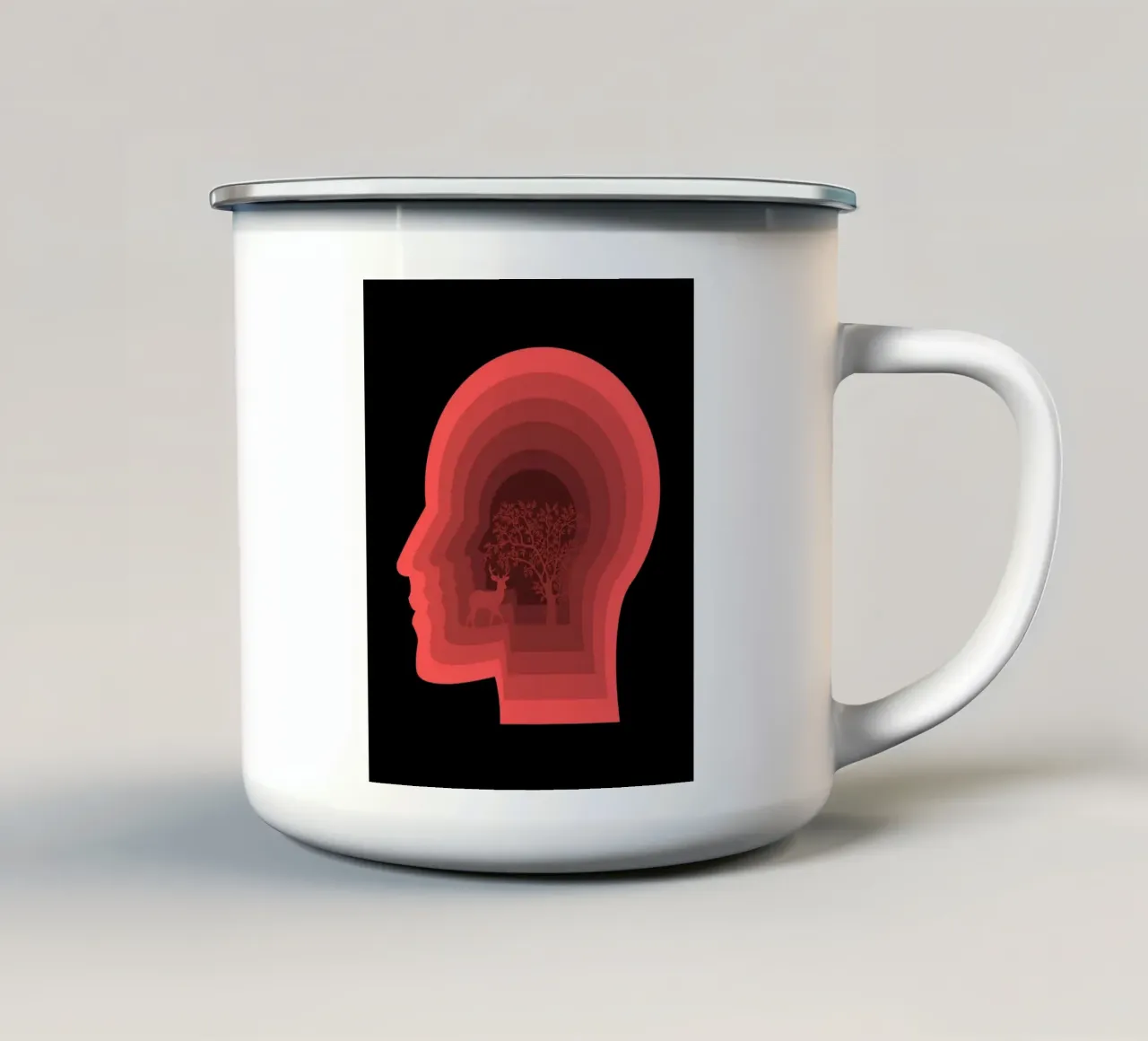 Boschi di cervi tazza in smalto da Little Dean