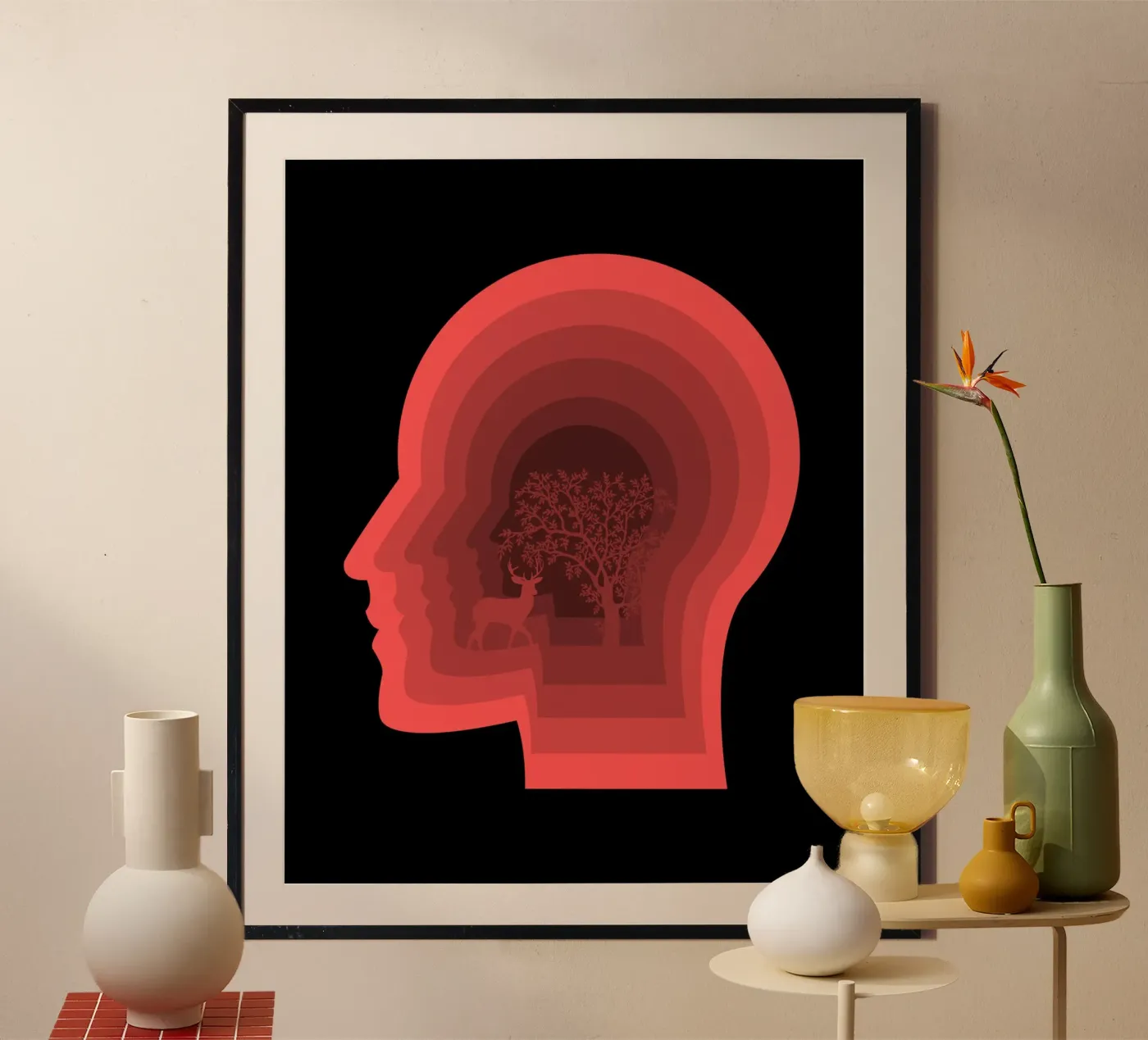 Hirschwald Poster von Little Dean