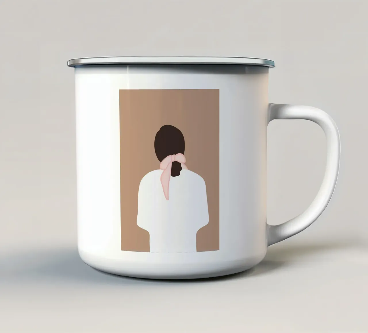Figura minima tazza in smalto da Little Dean