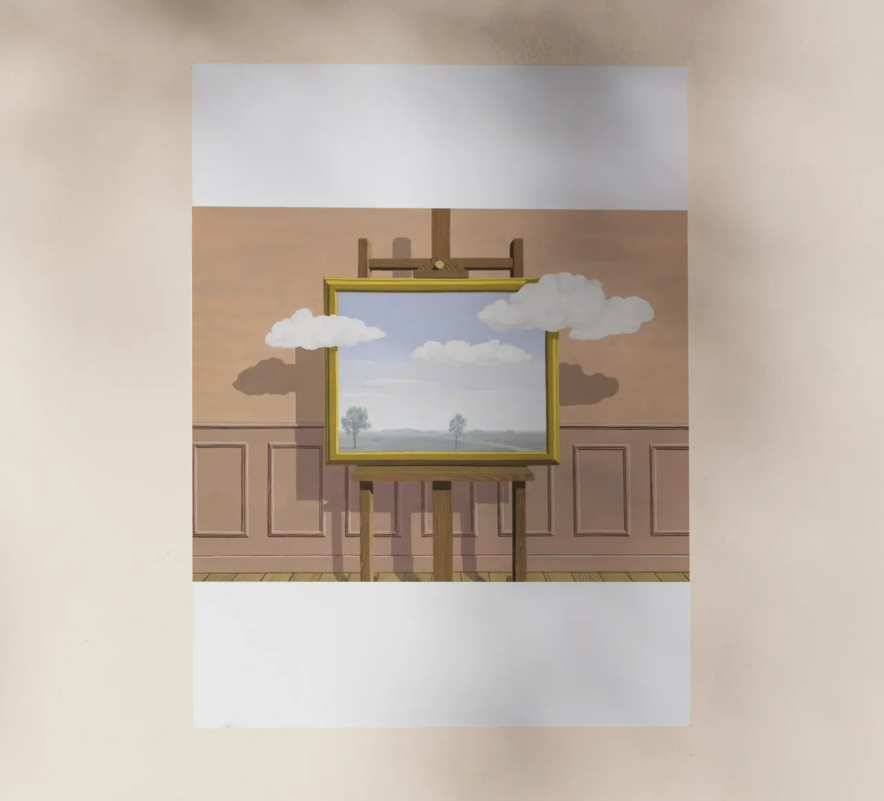 Rene Magritte L'ancora di salvezza pellicola backlit da Corene Morar