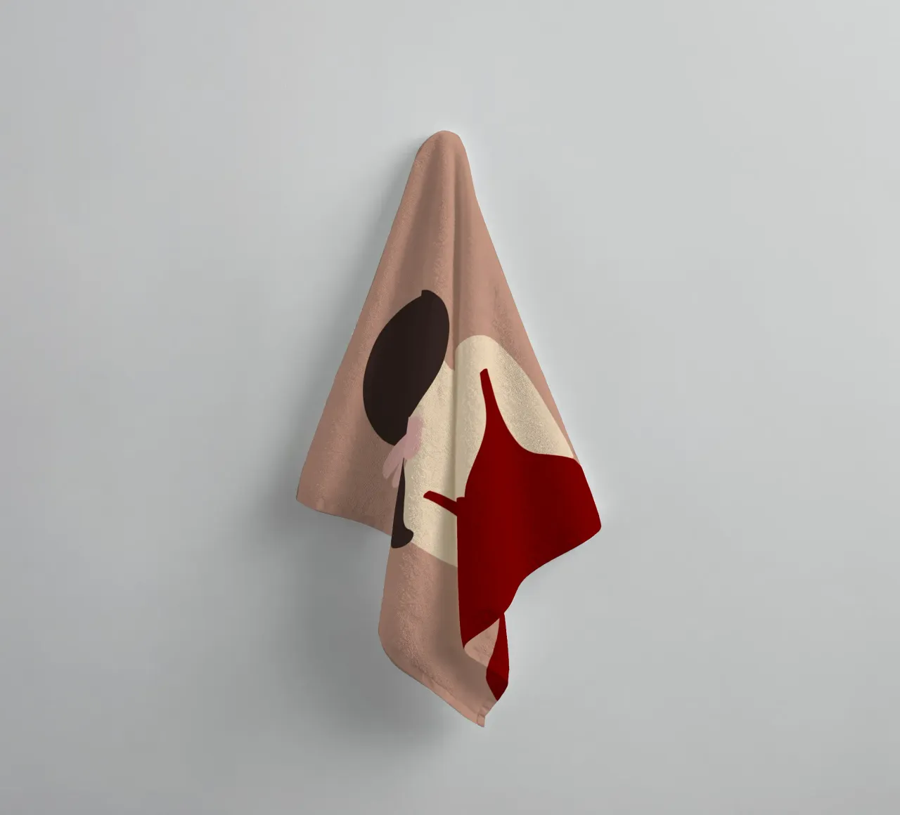 Minimal figure 02 towel by Little Dean