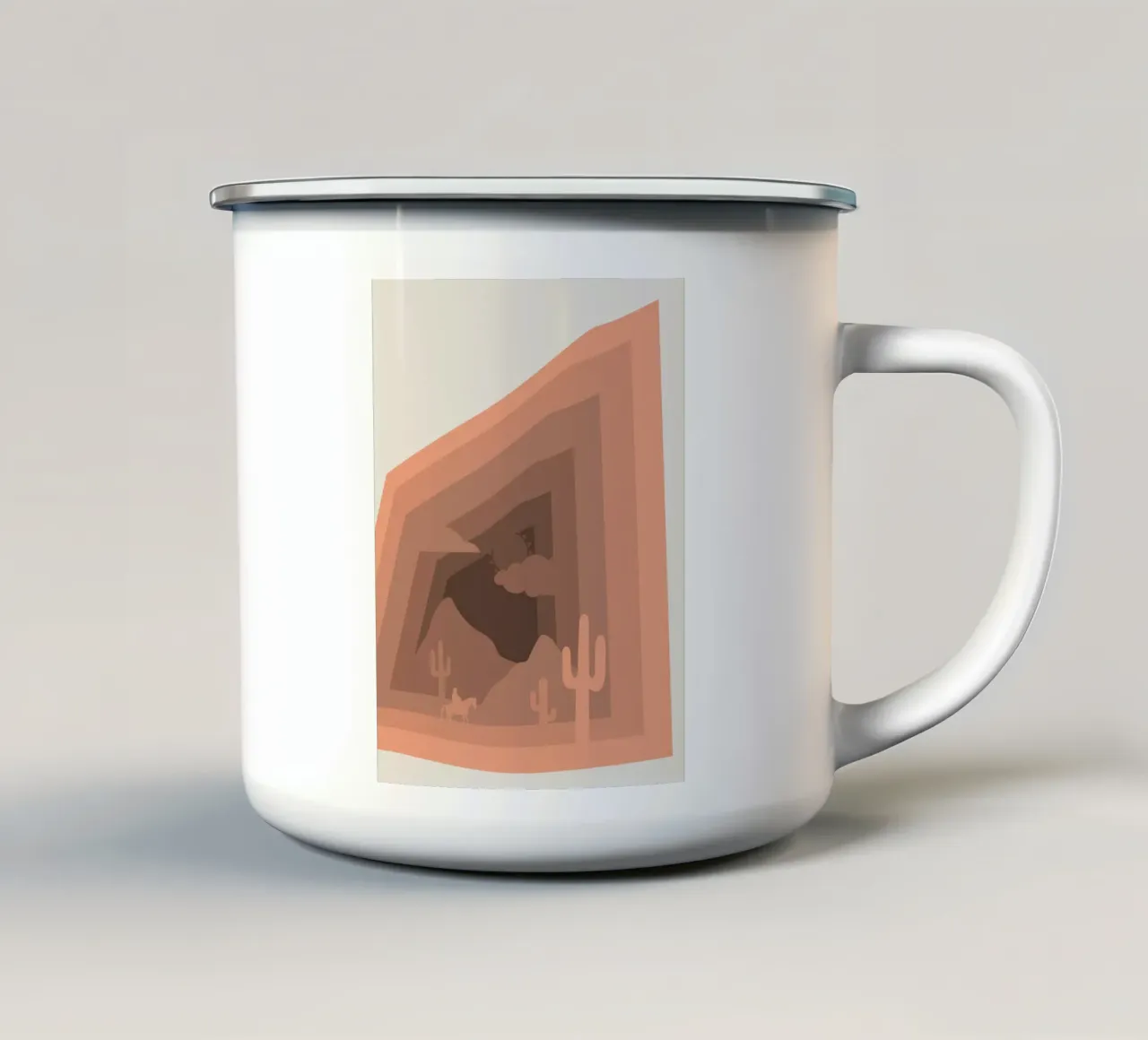 Il selvaggio west tazza in smalto da Little Dean