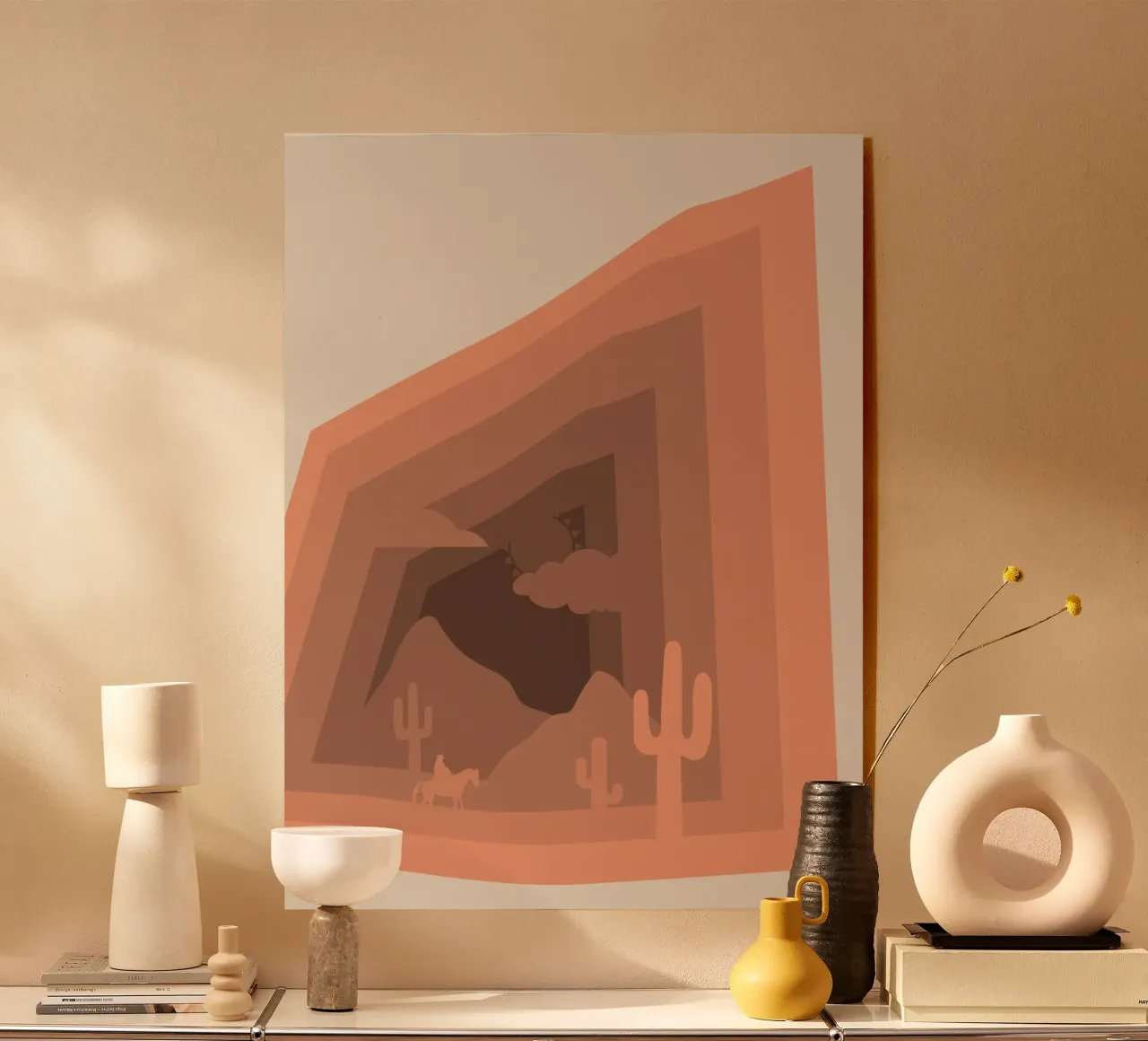 Wild west acrylic glass by Little Dean