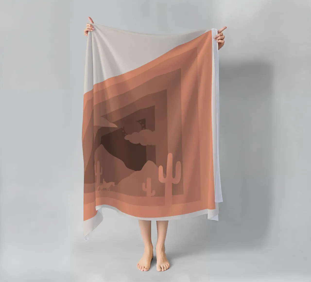 Wilde westen strandhanddoek van Little Dean